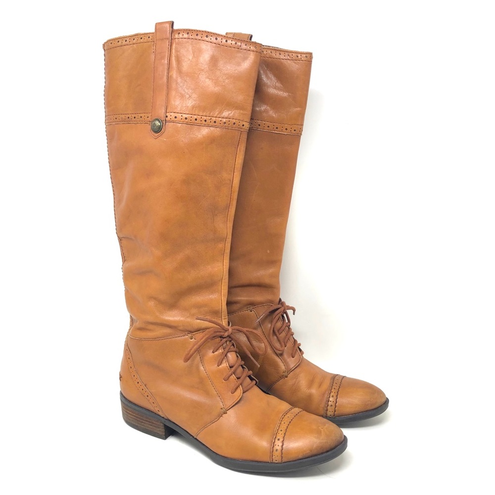 Sam Edelman Tall Tan Leather Perron Boots